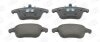 Колодки тормозные дисковые передние Citroen C4 Picasso (07-13), C4 II/ Peugeot 5 CHAMPION 573193CH (фото 2)