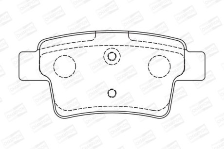 Колодки гальмові дискові задні Citroen C4 Grand Picasso I (UA_) 06-13, C4 Picasso I MPV (UD_) 06-15 CHAMPION 573194CH