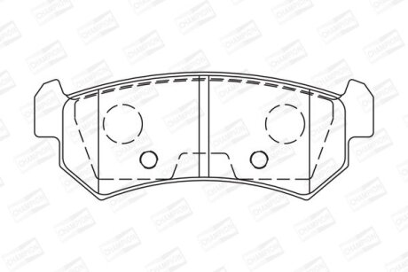 Колодки гальмівні дискові Chevrolet Lacetti (05-) CHAMPION 573216CH