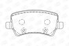 Колодки тормозные дисковые задние Land Rover Freelander 2/ Volvo V60 I, S80 II, CHAMPION 573250CH (фото 1)