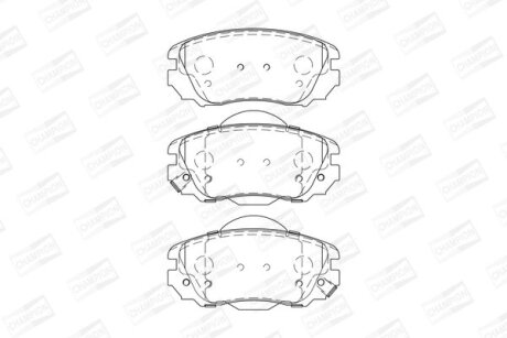 Колодки тормозные дисковые передние Chevrolet Malibu (12-)/ Opel Insignia A (573 CHAMPION 573269CH