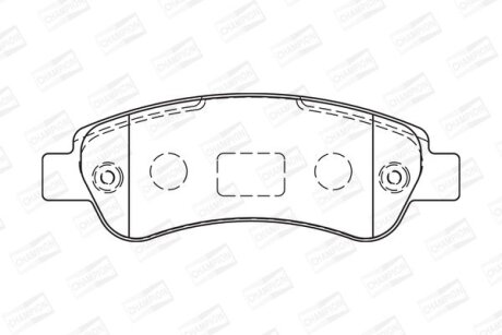 Колодки тормозные дисковые Citroen Jumper II/ Fiat Ducato (06-) CHAMP CHAMPION 573274CH