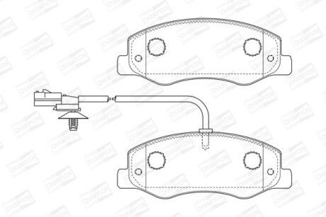 Колодки тормозные дисковые задние Renault Master III/ Opel Movano B (10-) CHAMPION 573358CH