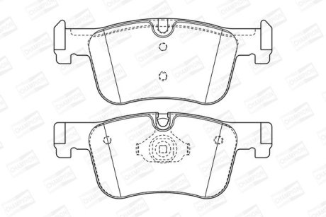 Колодки гальмівні дискові передні BMW 1 (F20) CHAMPION 573419CH