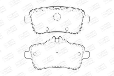 Колодки тормозные дисковые задние MB GL-CLASS (X166) CHAMPION 573465CH
