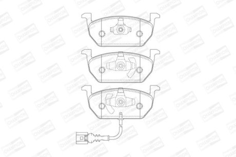 Колодки гальмівні дискові передні SEAT LEON (5F1) CHAMPION 573606CH