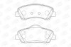 Колодки тормозные дисковые передние Citroen C4 Cactus / Peugeot 308 II (CHAMPION 573630CH (фото 1)