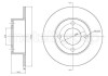 Гальмівний диск задн. Audi 100/80 (82-00) CIFAM 800-185 (фото 1)