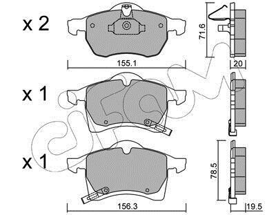 Тормозные колодки пер. Astra G 98-05 (ATE) CIFAM 822-258-0