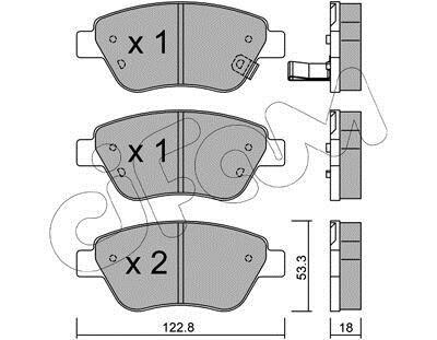 Гальмівні колодки пер. Corsa 09-14 (BOSCH) CIFAM 822-321-2