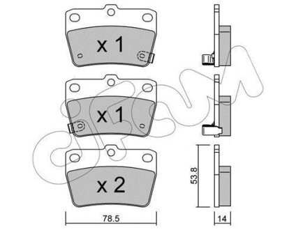 Тормозные колодки зад. RAV 4 00-05 CIFAM 822-431-0