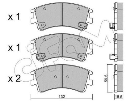 Тормозные колодки пер. Mazda 6 02- CIFAM 822-476-0