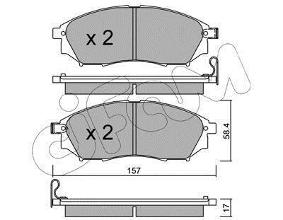 Тормозные колодки пер. QX50/Q70/Q60/Navara/Qashqai/Murano/Pathfinder/Koleos 01- CIFAM 822-819-0