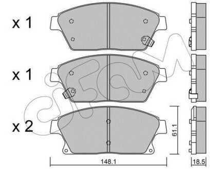 Тормозные колодки пер. Zafira/Astra/Cruze/Volt 09- CIFAM 822-839-0