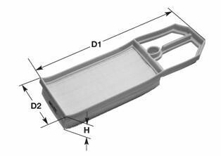 Фільтр повітряний Caddy II 1.4i 16V (AUA)/Polo/Seat CLEAN FILTERS MA3114