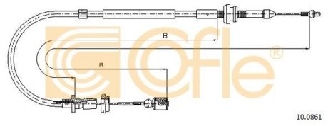 Трос акселератора COFLE 10.0861