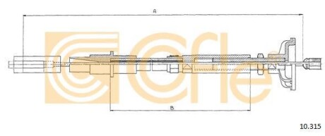Трос зчеплення COFLE 10.315