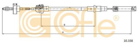 Трос сцепления COFLE 10.338