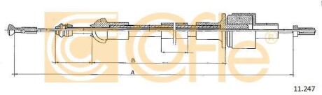 Трос зчеплення COFLE 11.247