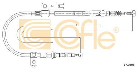 Трос ручника COFLE 17.0595