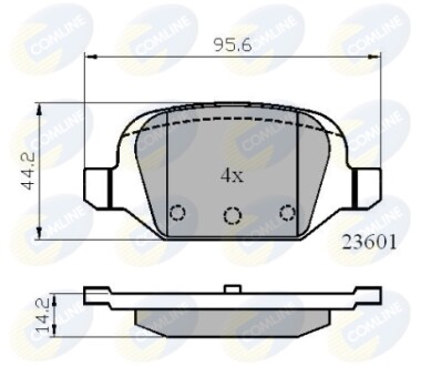 - Тормозные колодки до дисків COMLINE CBP01026