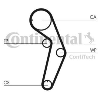 Комплект ГРМ (ремінь + ролик) Contitech CT1048K1