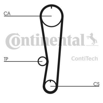 Комплект ГРМ (ремінь + ролик) Contitech CT757K1