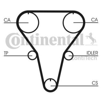Комплект ГРМ (ремінь + ролик) Contitech CT769K1