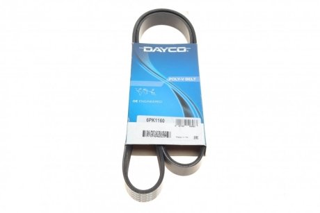 Ремень генератора поликлиновый DAYCO 6PK1160