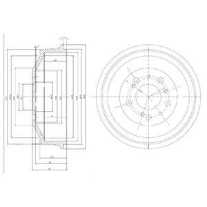 Тормозной барабан Delphi BF153