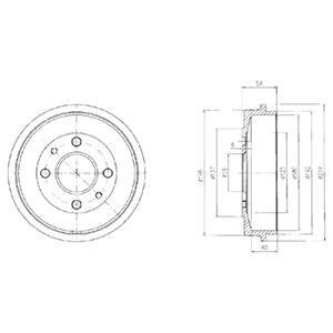 Гальмівний барабан Delphi BF200