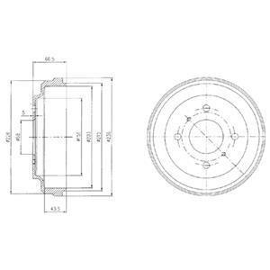 Гальмівний барабан Delphi BF481