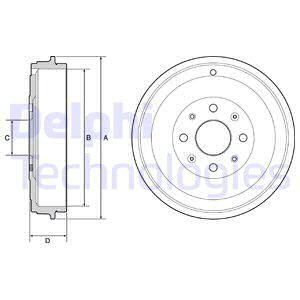 Тормозной барабан Delphi BF503