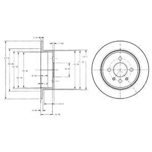 Диск гальмівний Delphi BG2202