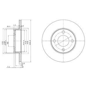Гальмівний диск Delphi BG2215