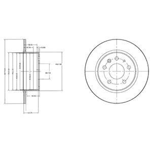 Гальмівний диск Delphi BG2240