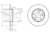 Диск гальмівний MERCEDES 200(W124)/E(W124) "F D=284mm "85-95 Delphi BG2314 (фото 1)