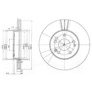 Тормозной диск Delphi BG2345