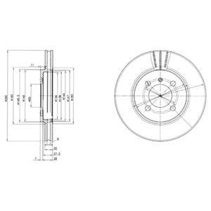 Тормозной диск Delphi BG2347