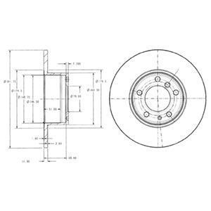 Тормозний диск Delphi BG2430