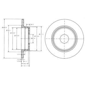 Гальмівний диск Delphi BG2510