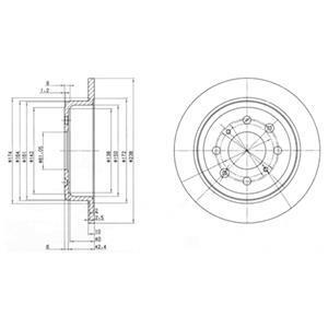 Тормозний диск Delphi BG2538