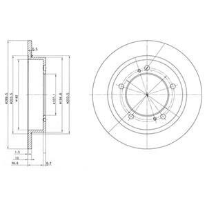 Гальмівний диск Delphi BG2584
