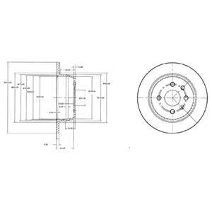 Диск тормозной OPEL Astra/Vectra "R D=260mm "91-01 Delphi BG2635