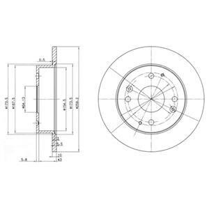 Гальмівний диск Delphi BG2666