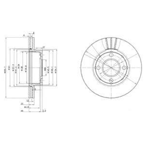 Гальмівний диск Delphi BG2668