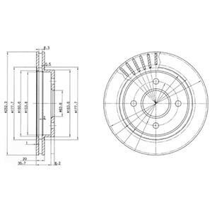 Гальмівний диск Delphi BG2700