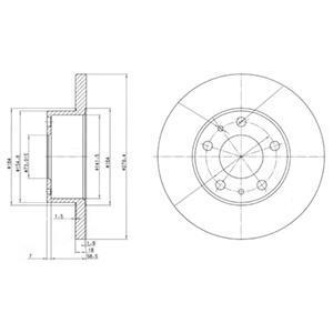 Тормозний диск Delphi BG2845