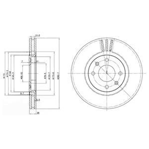Гальмівний диск Delphi BG2872
