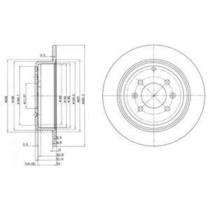 Гальмівний диск Delphi BG2873
